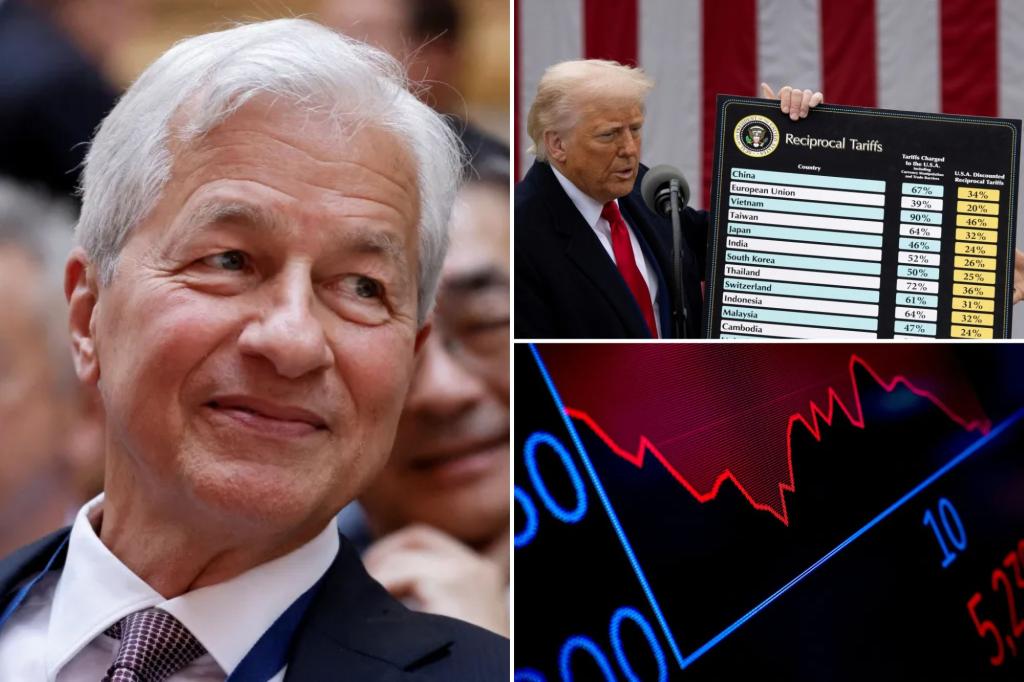 JPMorgan CEO Jamie Dimon warns Trump tariffs could reheat inflation, slow growth