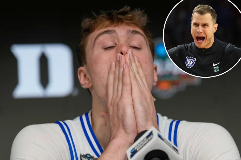 Duke and Cooper Flagg react after devastating Final Four loss