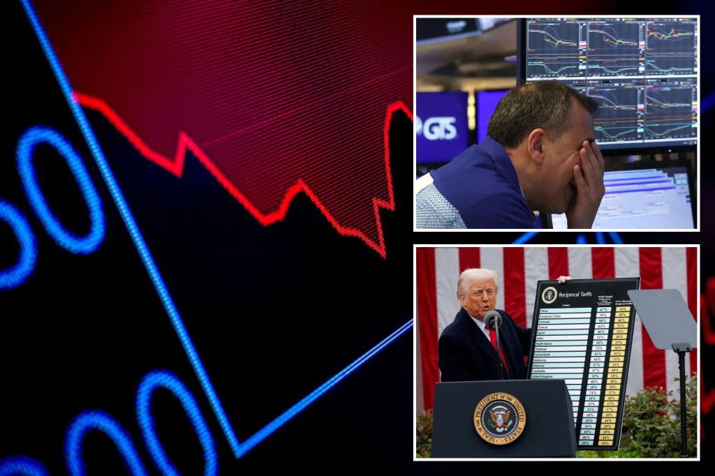 US stocks nosedive, with S&P 500 entering bear territory