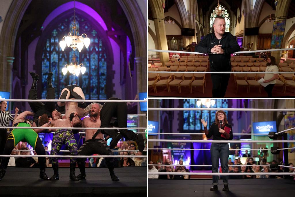 An England church opens its doors to pro wrestling to attract converts