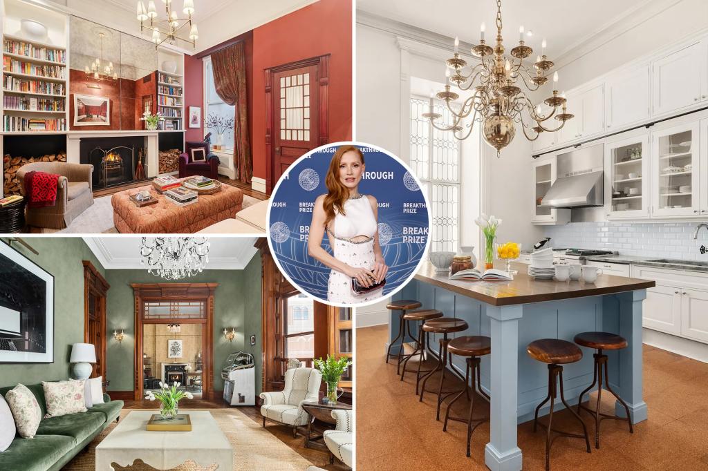 Jessica Chastain re-lists her NYC home for .49M