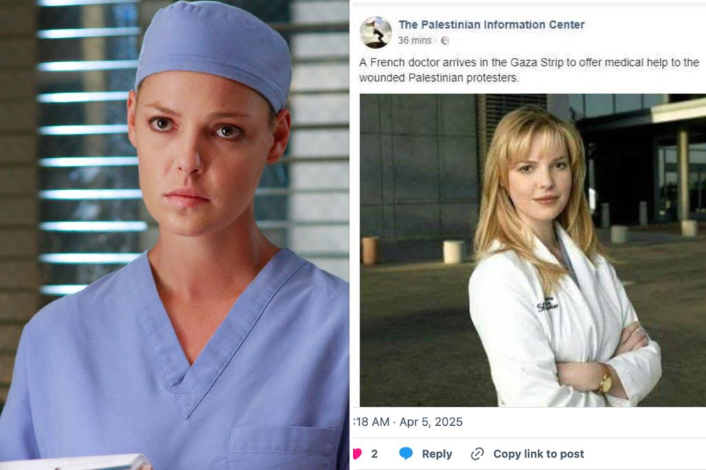Palestinian news outlet mocked after claiming ‘Grey’s Anatomy’ doctor coming to Gaza ‘to offer medical help’