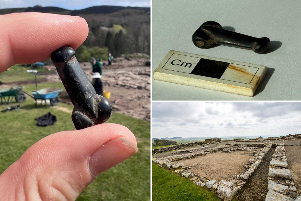 Tiny penis pendant discovered near UK landmark Hadrian’s Wall may have been Roman soldier’s good luck charm