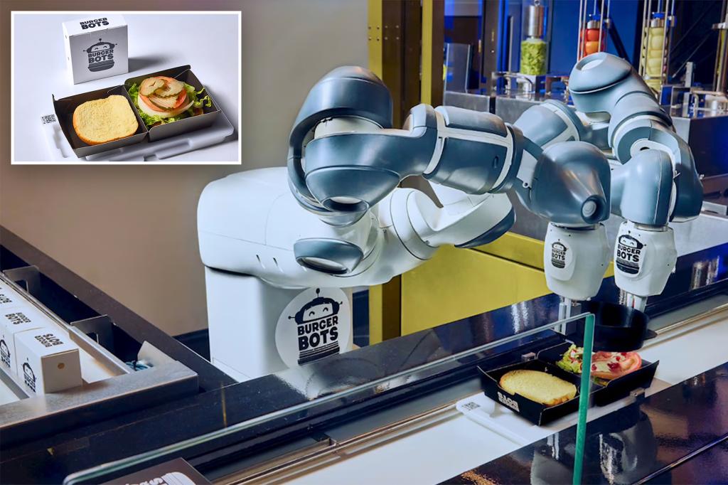 California burger joint brings robots onto the patty assembly line