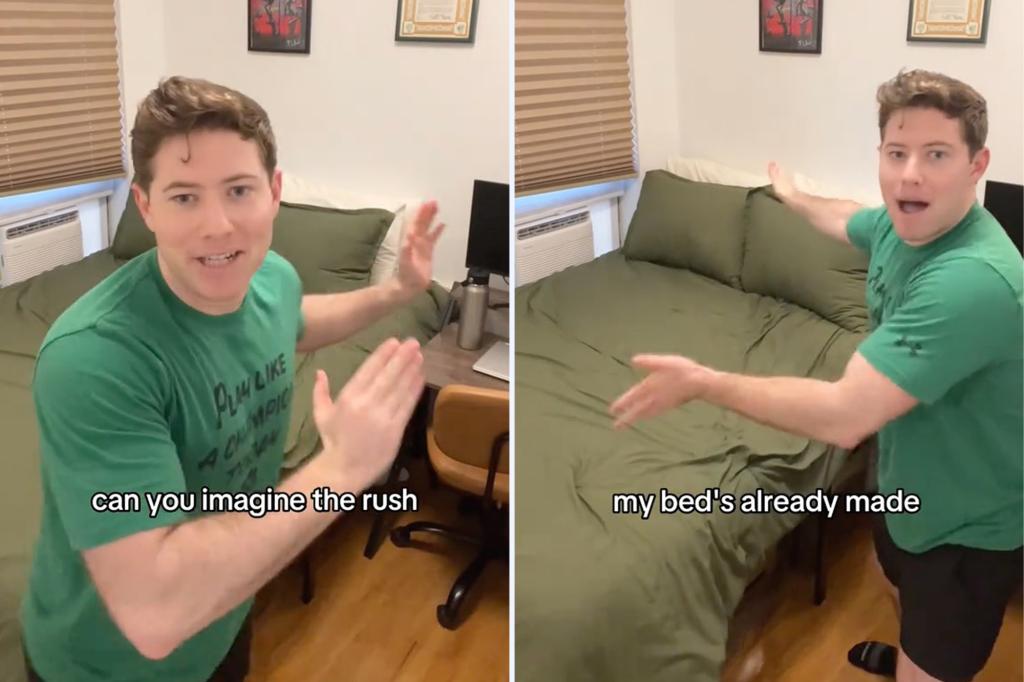 TikTokker shares ‘genius’ bed-making hack that’ll let you stay cozy longer