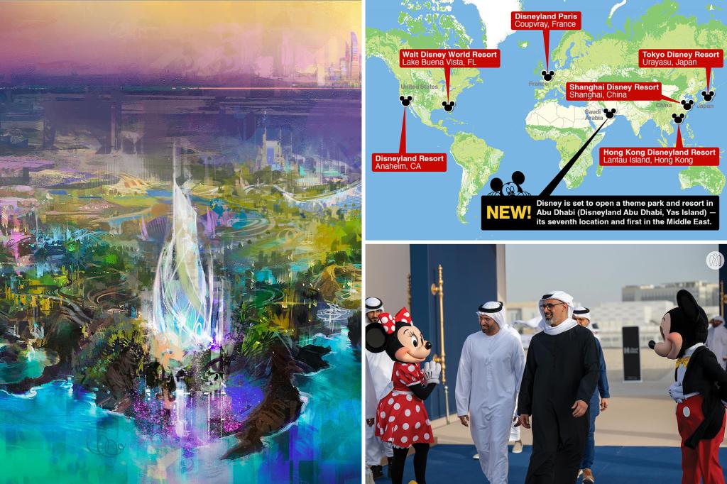 Disney’s new Abu Dhabi theme park to cost over B to build — but company won’t pay a dollar