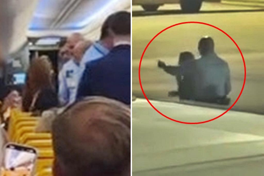 Unruly passenger vapes, headbutts doors and windows