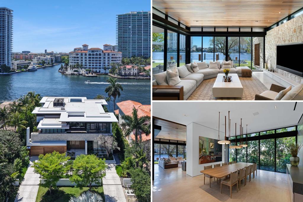 Modern Miami-area manse seeks M in gated community