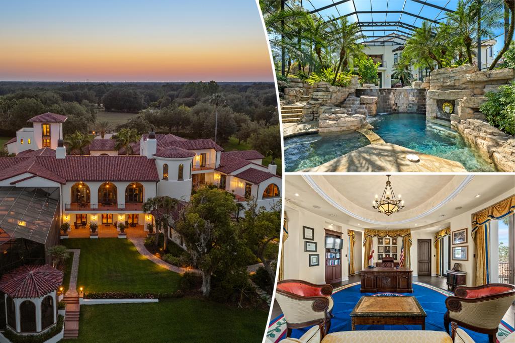 Florida mansion with Oval Office replica asks .6M
