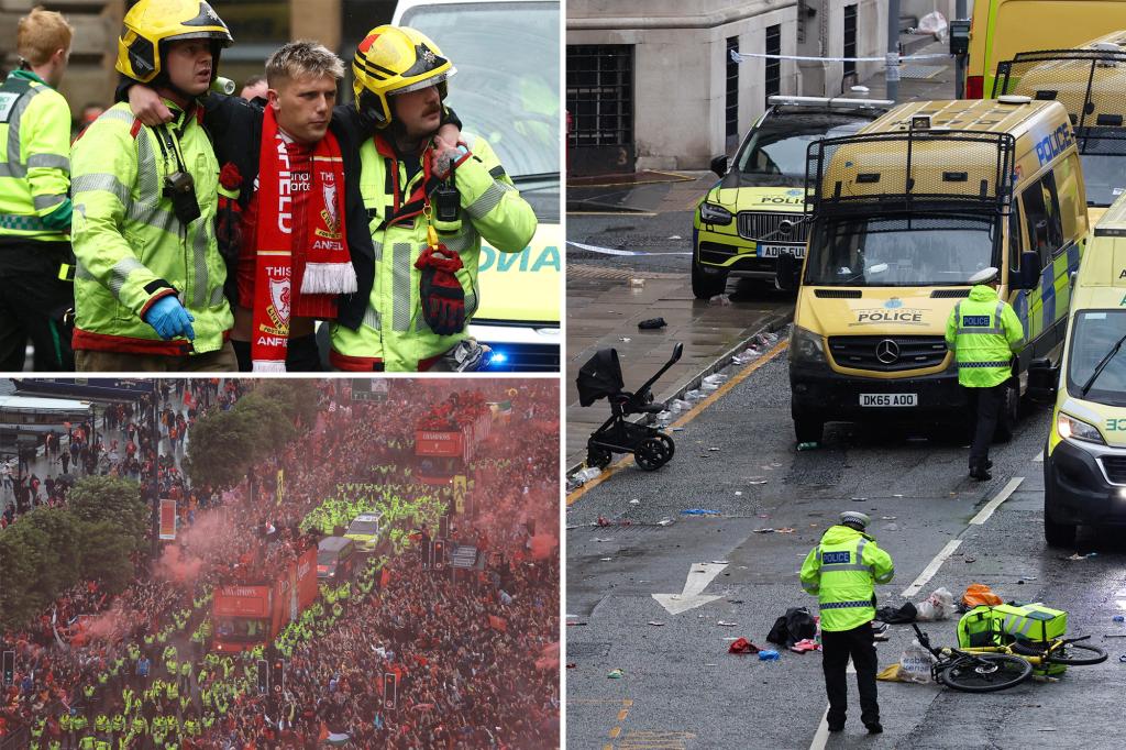Car smashes through Liverpool FC victory parade, leaving ‘several injured’