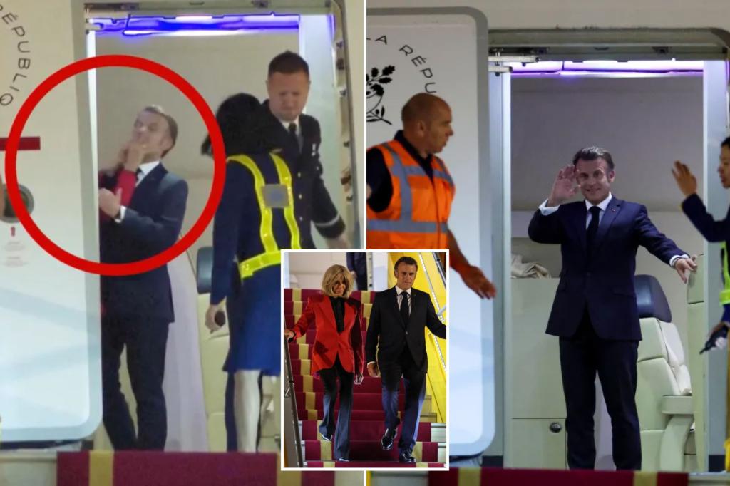 Emmanuel Macron shoved in face by wife during ‘squabble’
