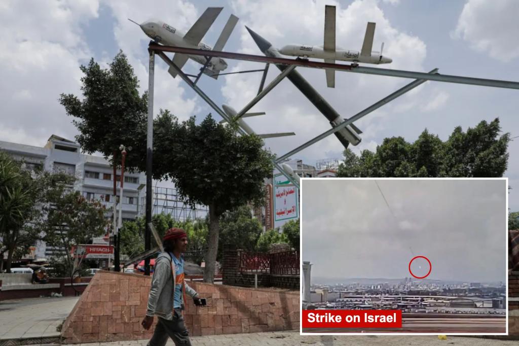 Israel hits back at Houthis with airstrikes after Iran-backed terrorists struck Ben Gurion airport