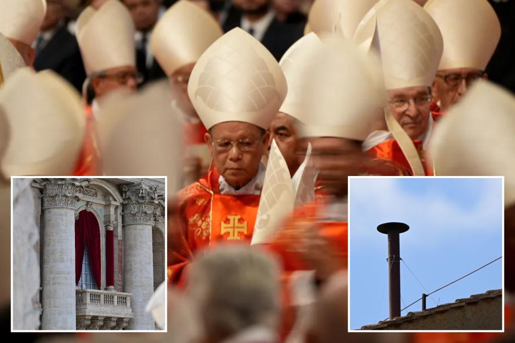 Conclave to elect a new pope set to begin with 133 Catholic cardinals filing into Sistine Chapel