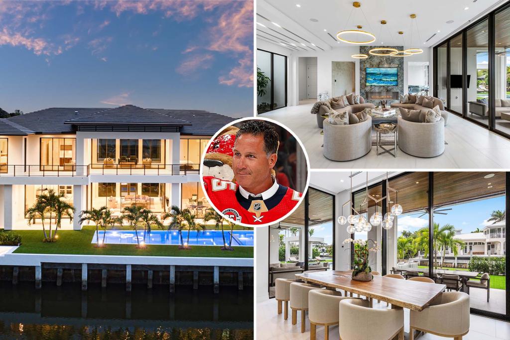 Ed Jovanovski lists a Florida home he developed for .99M