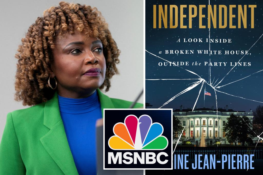 MSNBC silent on fallout from Karine Jean-Pierre’s White House memoir