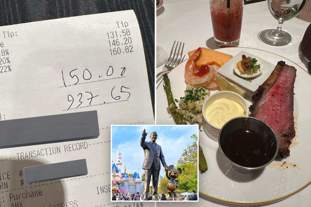 Disneyland dad, John Tolkien, reveals shocking K food receipt from theme park breakfast