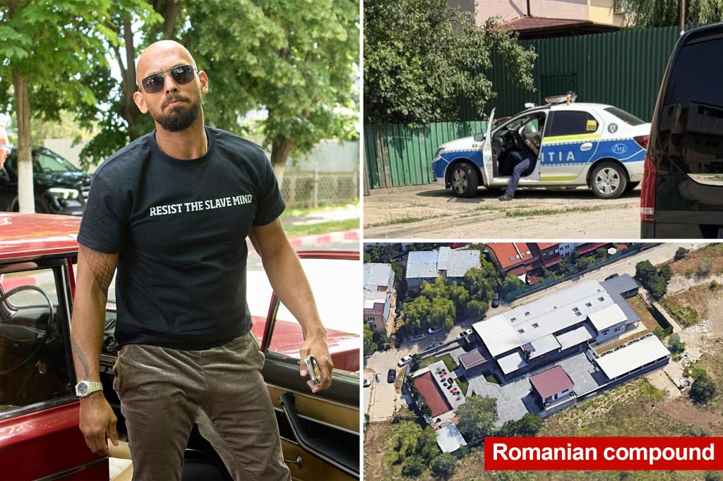 Andrew Tate Romanian compound broke in knife-wielding attacker slashes construction worker