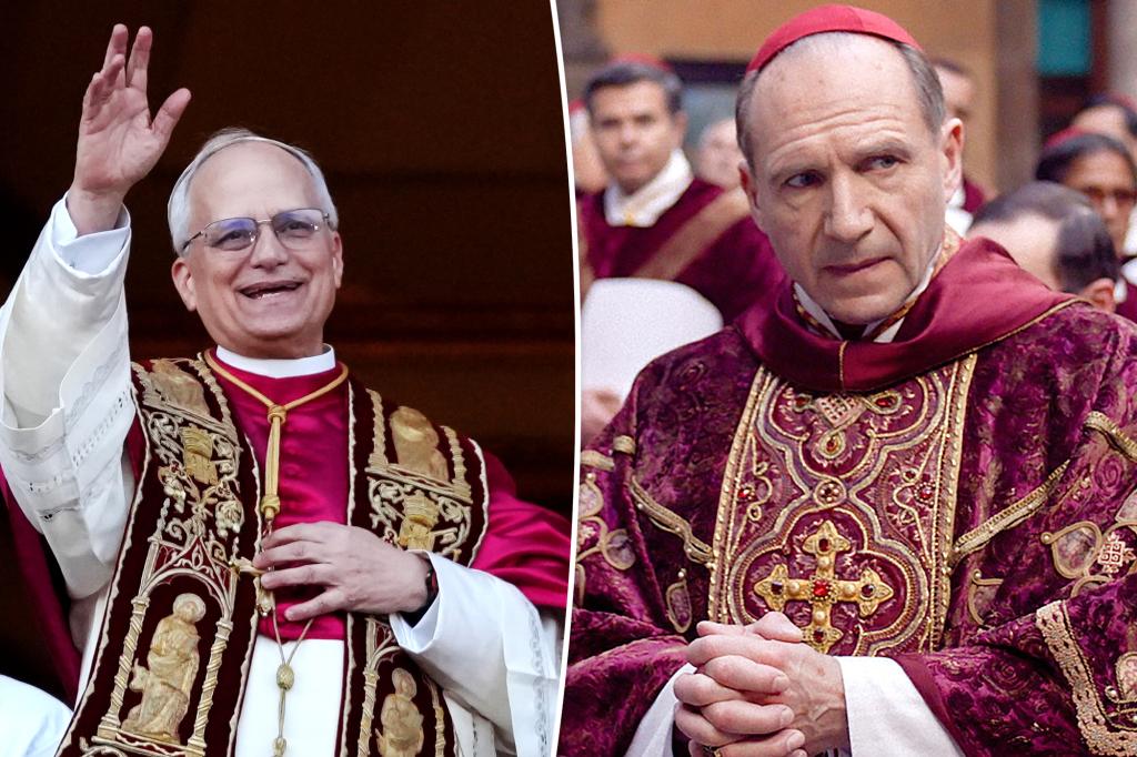 Ralph Fiennes reacts to Pope Leo XIV watching ‘Conclave’