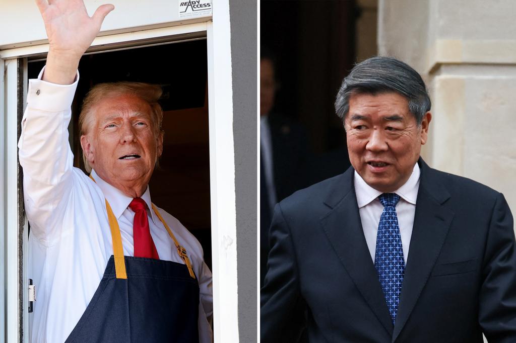 China chows on US fast food at London trade talks