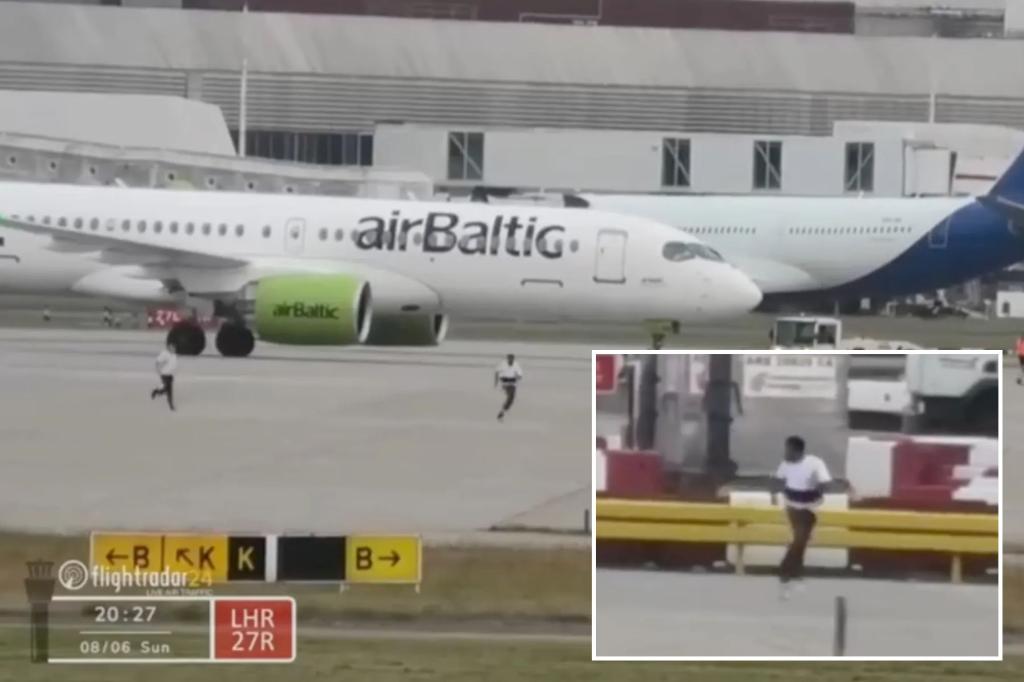 Wild video shows someone being chased on major airport runway —close to moving planes