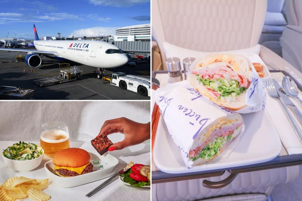 Fast food is now being served on first class flights