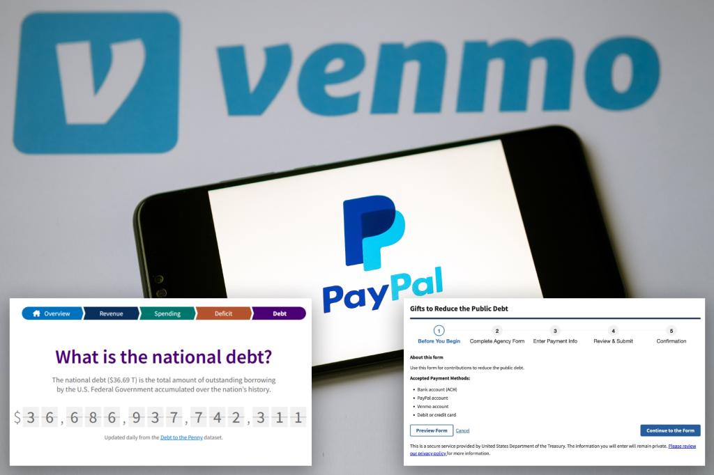 Venmo, PayPal users can help US government pay down .7T debt