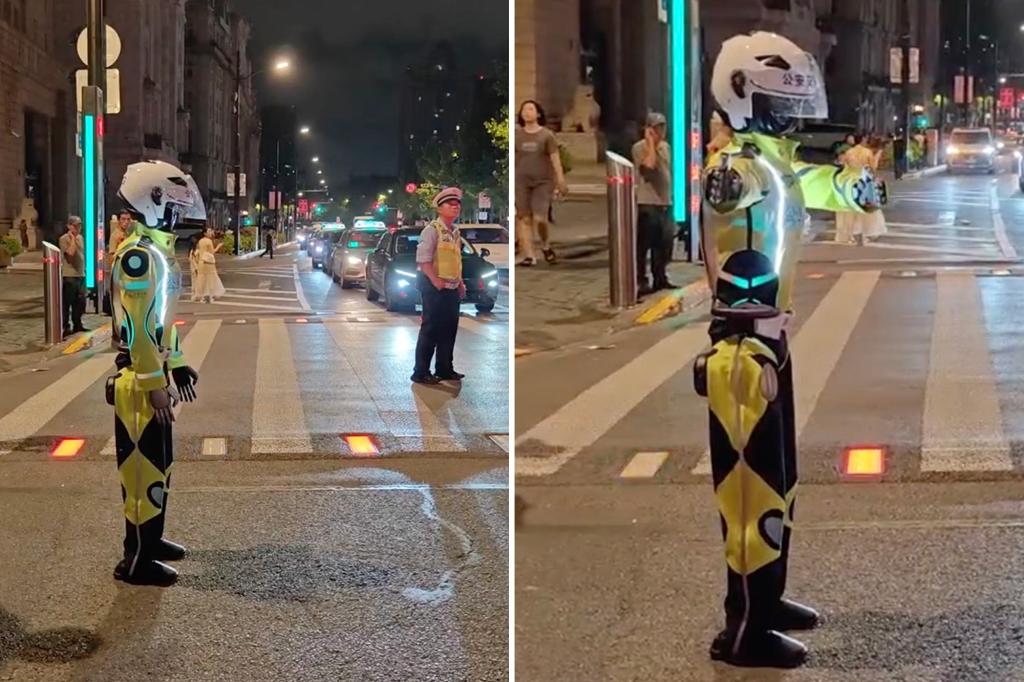 Real-life ‘RoboCop’ makes debut in Shanghai — directing traffic