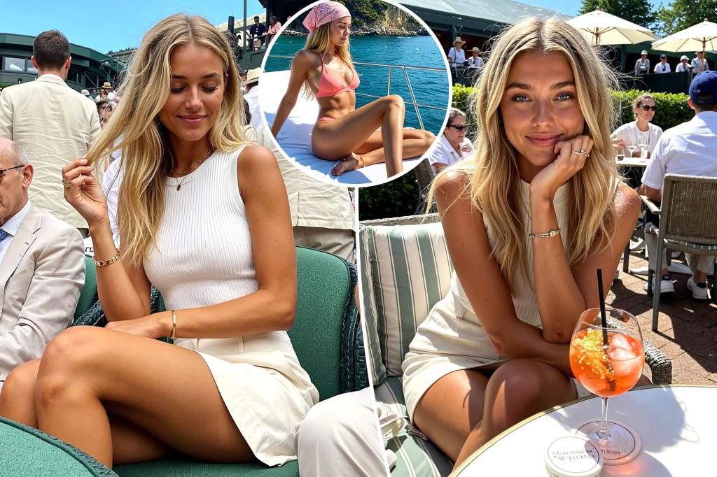 Sexy influencer takes Wimbledon by storm, leaves athletes drooling — but there’s a big catch