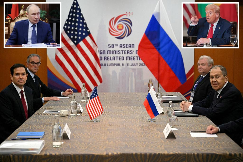 Marco Rubio meets Russia’s Sergei Lavrov after Trump calls out Vladimir Putin